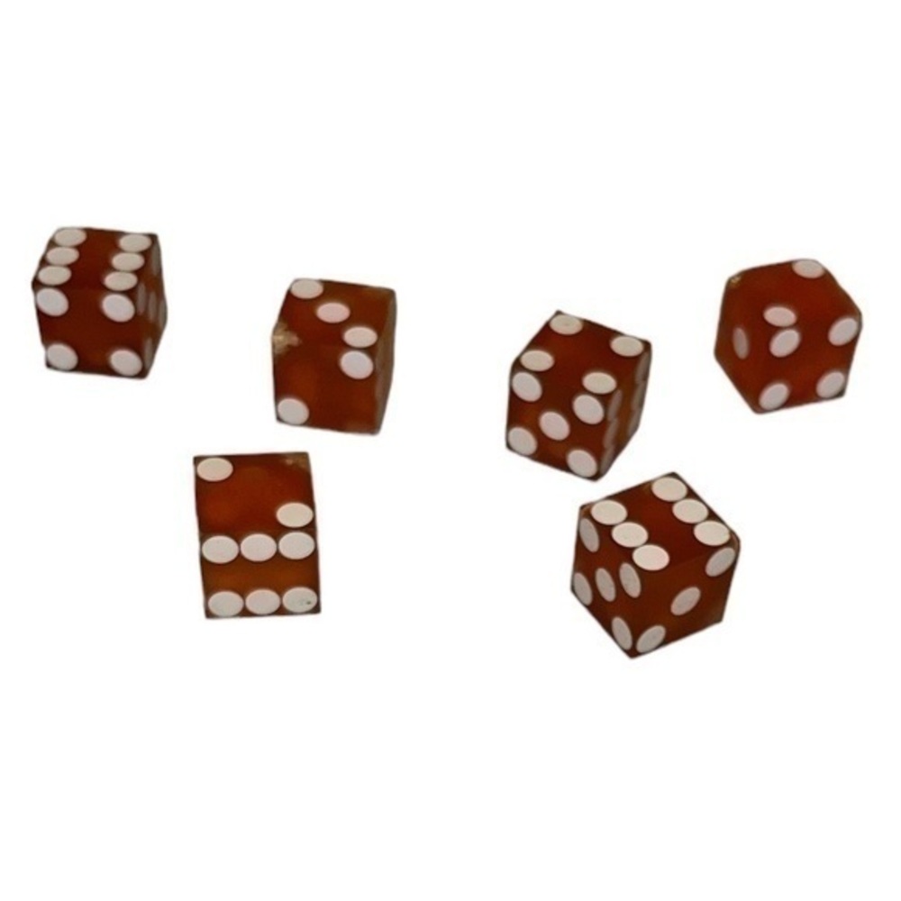 Vintage lot of 6 dice